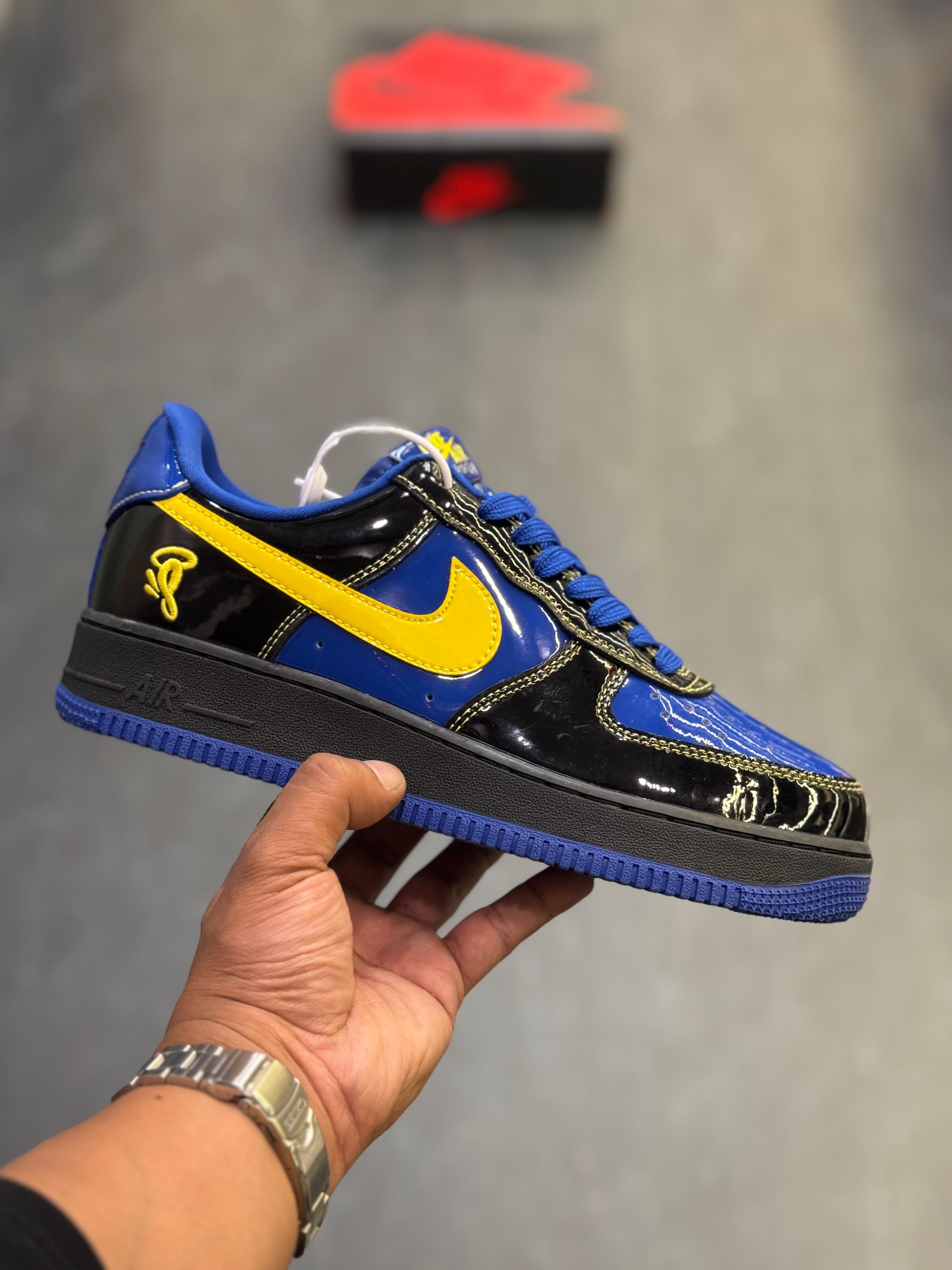 Nike airforce 1 low syna central cee black optic yellow