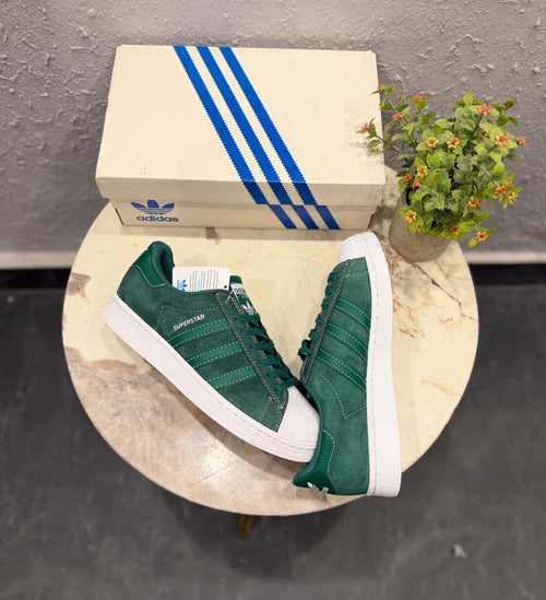 Adidas originals superstar dark green