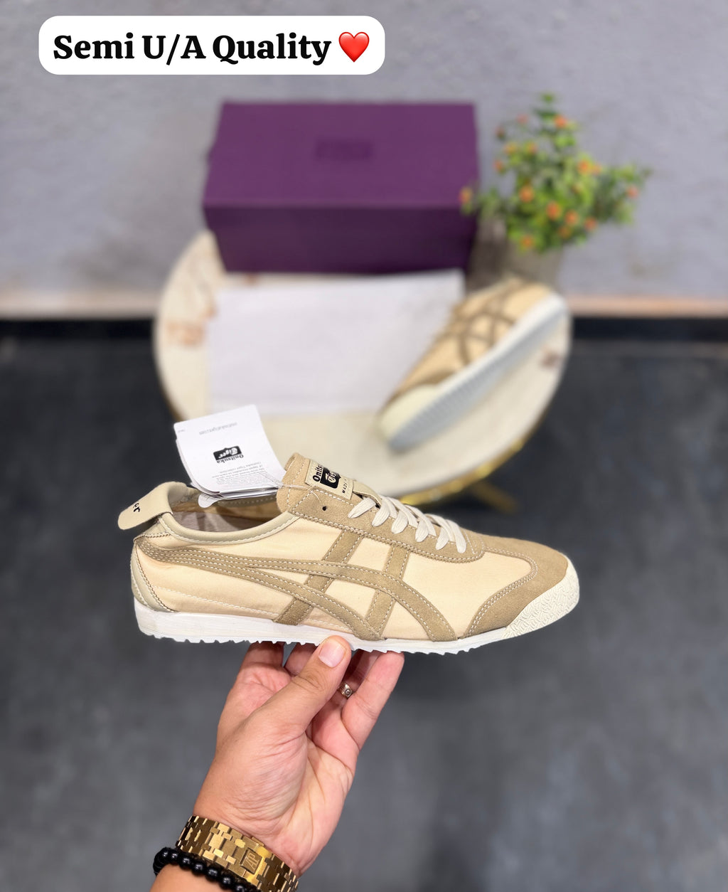 Onitsuka tiger nipon cream brown  made in Japan