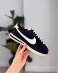 Nike cortez black suede