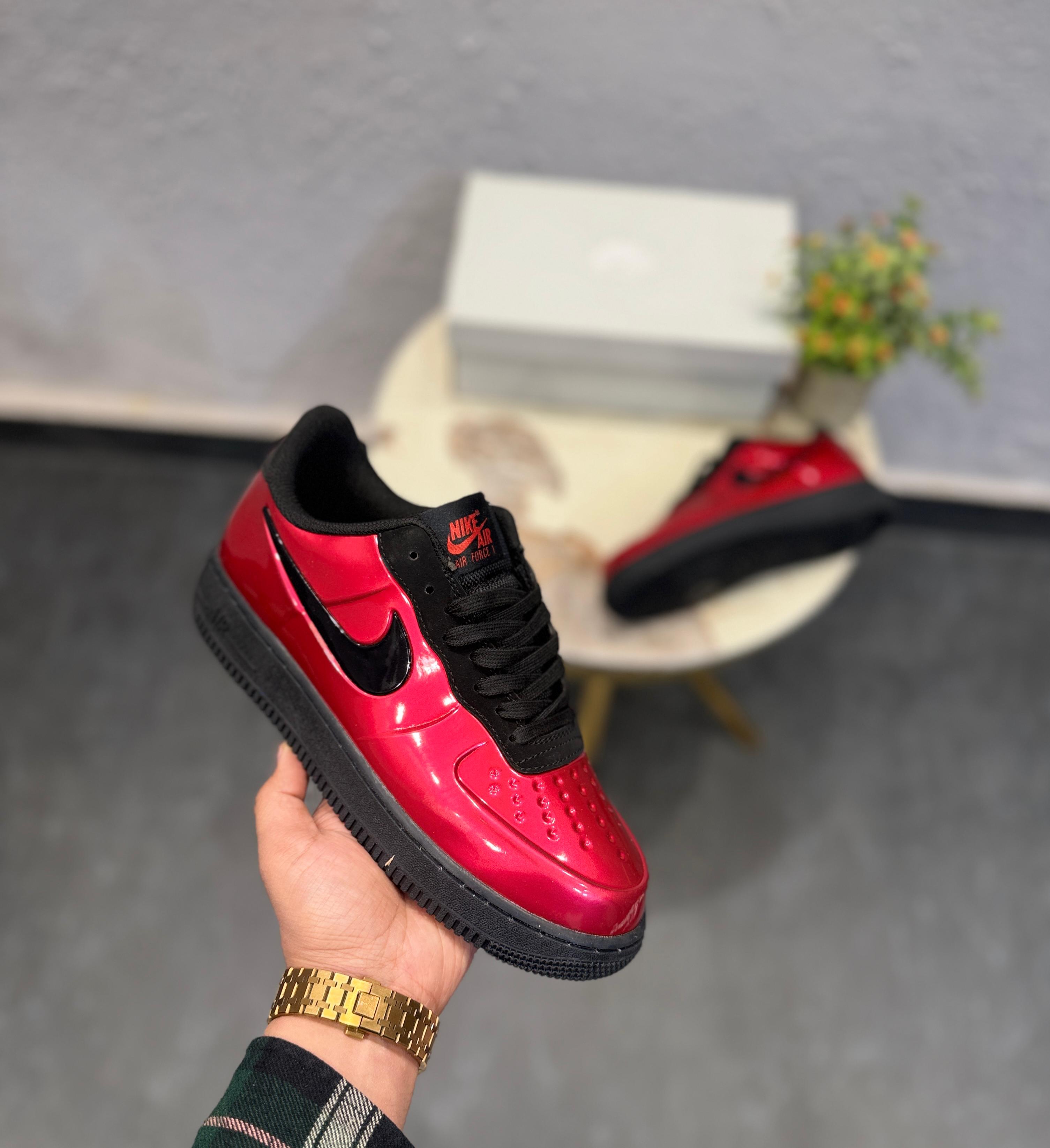 Nike airforce foamposite pro red