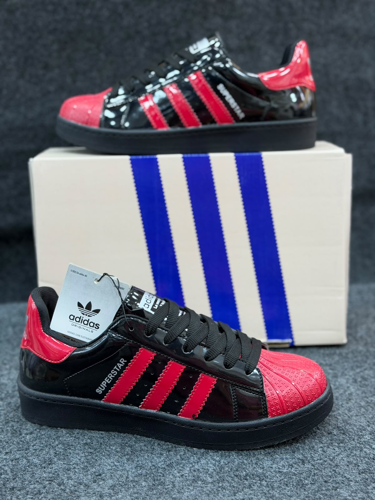 Adidas superstar patent edition