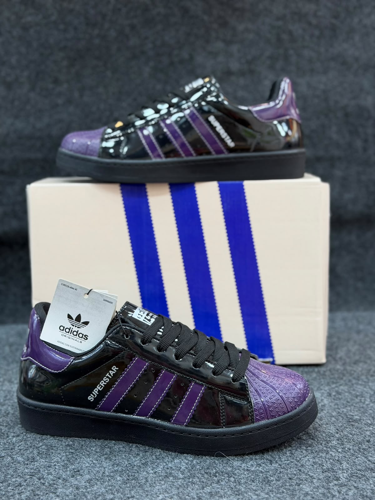 Adidas superstar patent edition