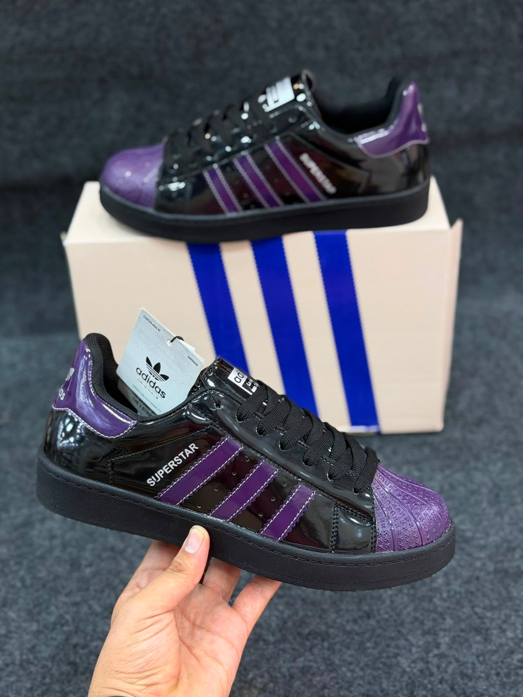 Adidas superstar patent edition