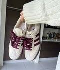 Adidas originals samba white maroon