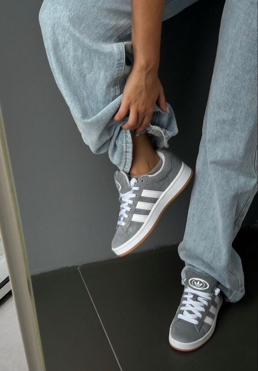 Adidas originals campus grey white