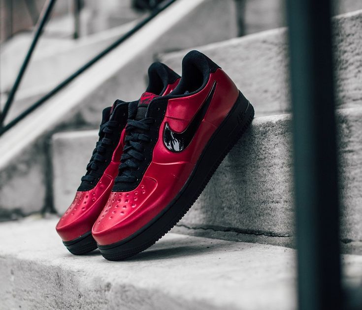 Nike airforce foamposite pro red