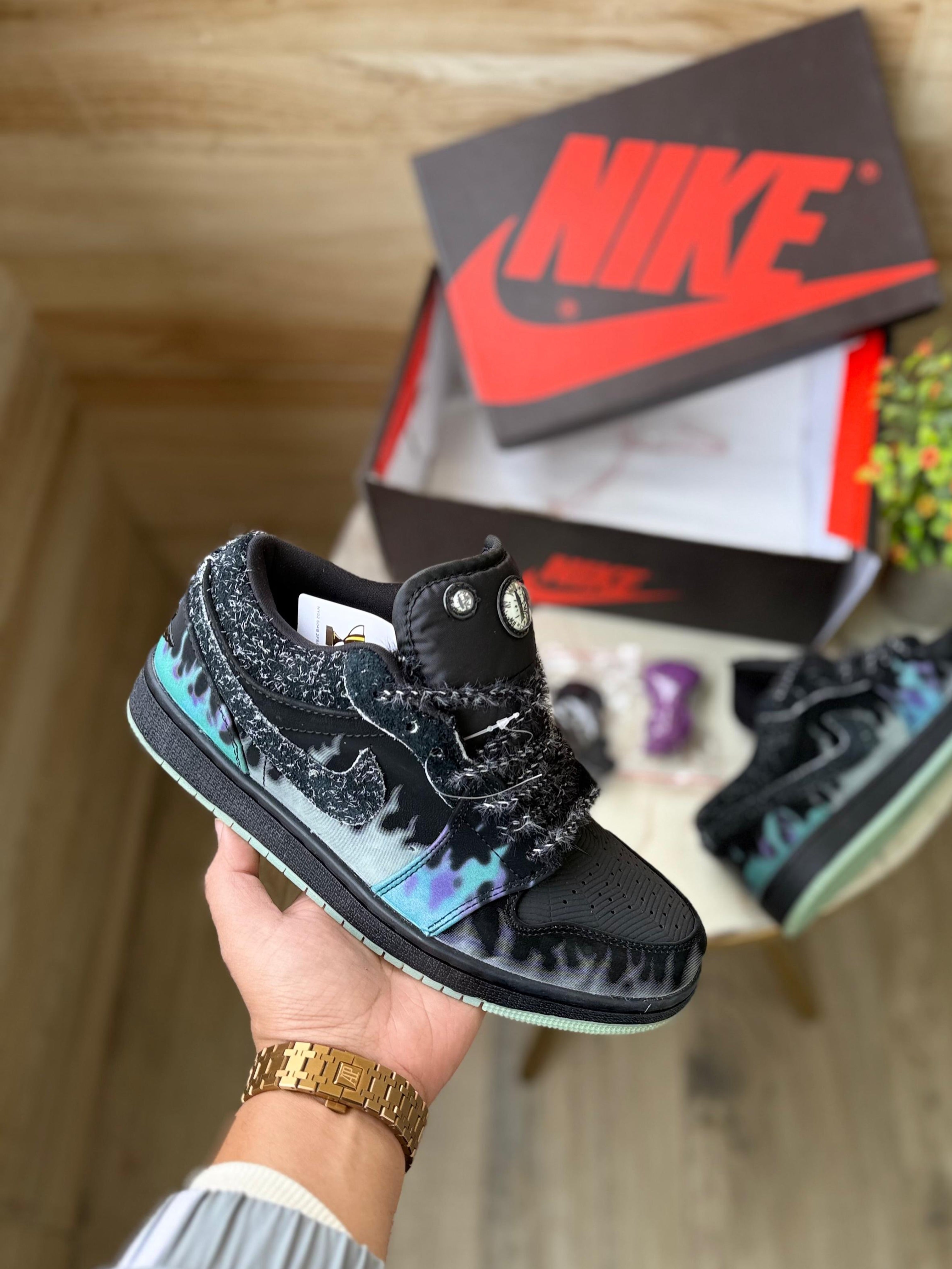 Airjordans 1ow Halloween black cat