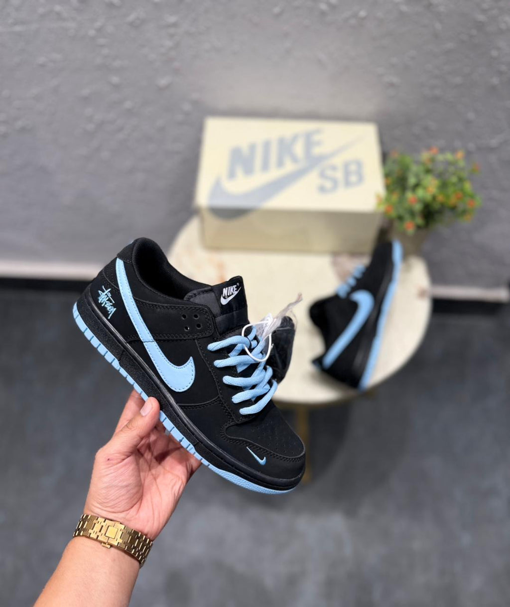 Nike SB dunk stussy black blue keychain 2025