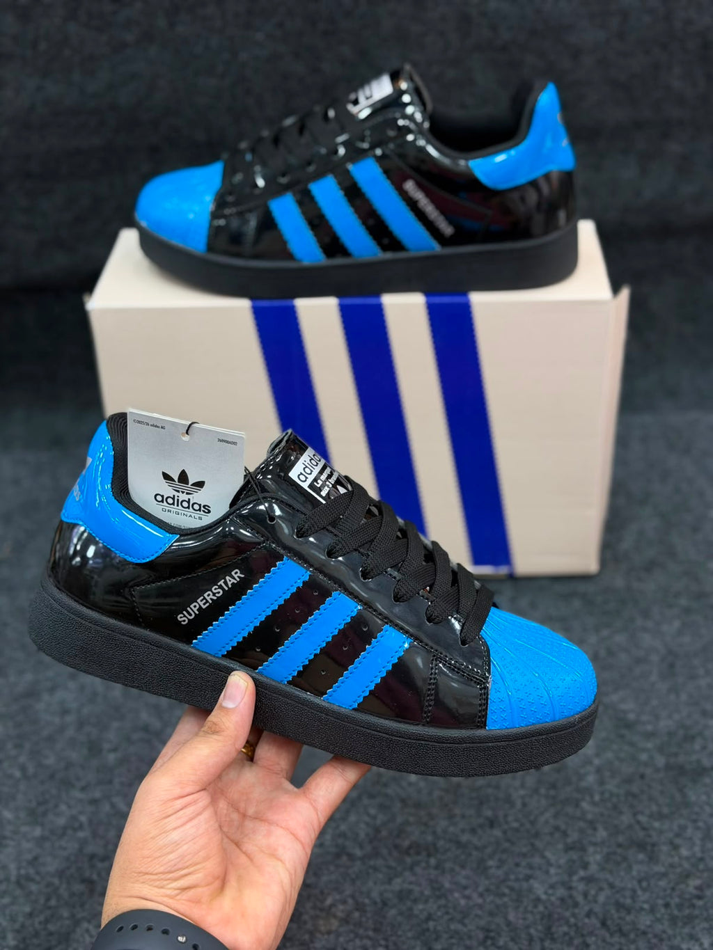 Adidas superstar patent edition