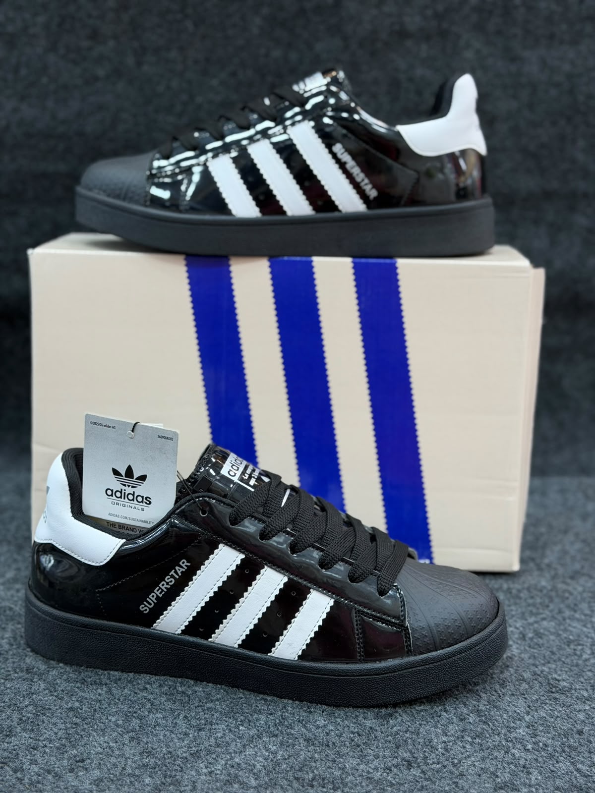 Adidas superstar patent edition