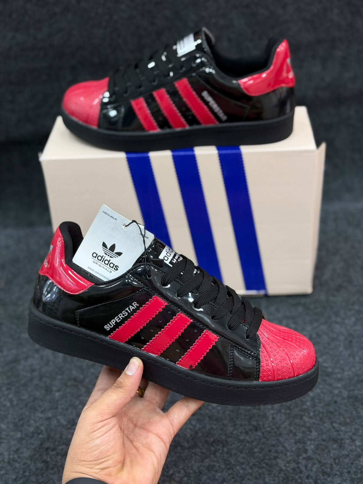 Adidas superstar patent edition